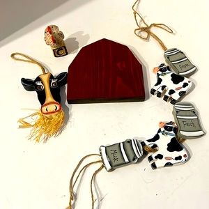 Farmhouse Animals Wooden Hanging & Other